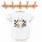 Checkered Ghost Rose - Kids Flutter Sleeve Tee