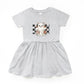 Checkered Ghost Rose - Kids Toddler Dress and Infant Dress
