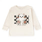 Checkered Ghost Rose - Kids Toddler Long Sleeve Tee and Kids Youth Long Sleeve Tee
