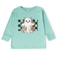 Checkered Ghost Rose - Kids Toddler Long Sleeve Tee and Kids Youth Long Sleeve Tee