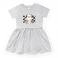 Checkered Ghost Rose - Kids Toddler Dress and Infant Dress