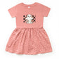 Checkered Ghost Rose - Kids Toddler Dress and Infant Dress