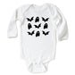 Ghosts and Bats Stacked - Baby Long Sleeve Bodysuit