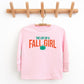 The Life Of A Fall Girl Puff/Glitter - Kids Youth Long Sleeve Tee and Kids Toddler Long Sleeve Tee