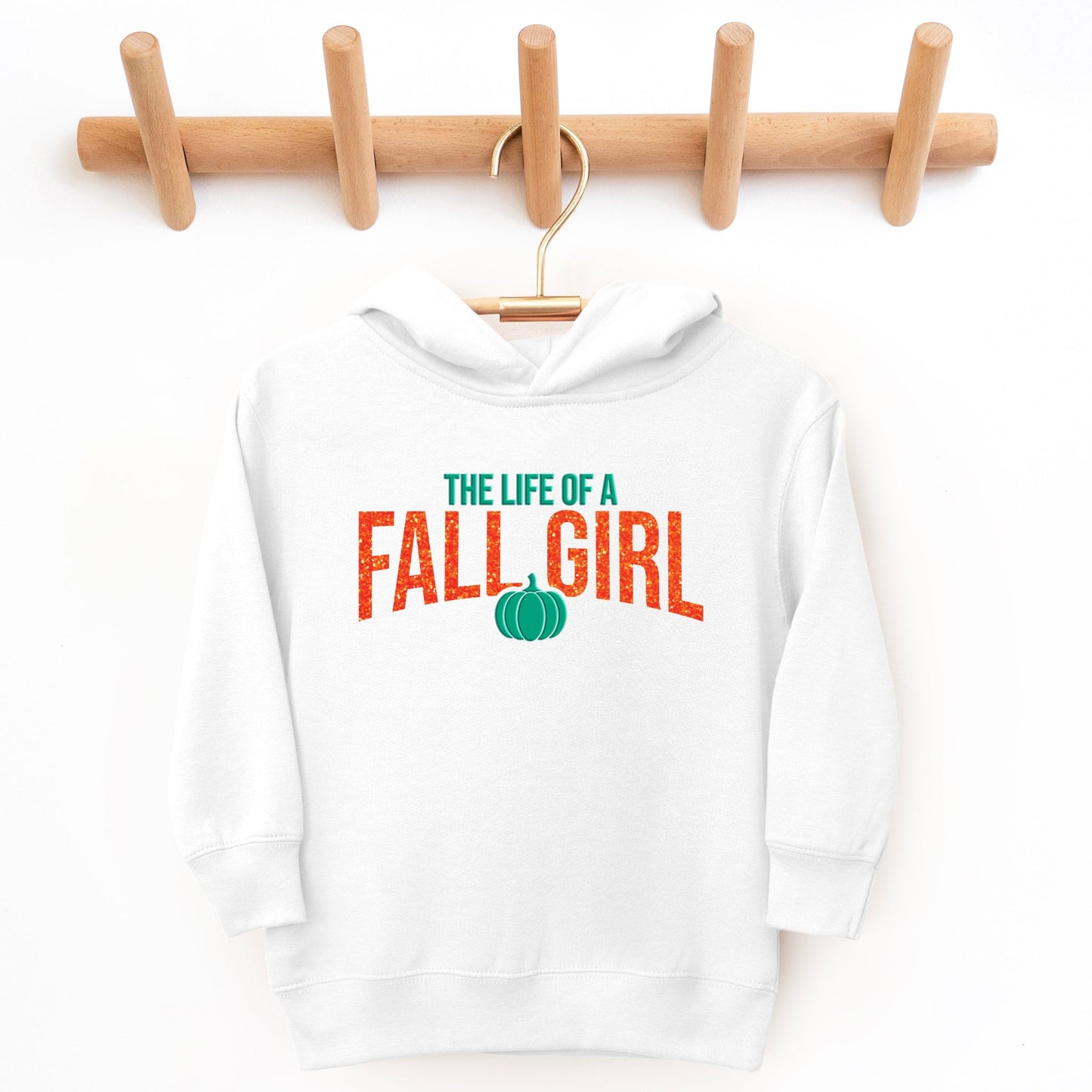 The Life Of A Fall Girl Puff/Glitter - Toddler Hoodie and Youth Hoodie