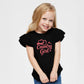 Country Girl Hat Puff Print  - Flutter Sleeve Graphic T-Shirt
