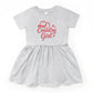 Country Girl Hat Puff Print  - Toddler Graphic Dress