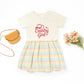 Country Girl Hat Puff Print  - Toddler Graphic Dress