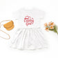 Country Girl Hat Puff Print  - Toddler Graphic Dress