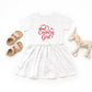 Country Girl Hat Puff Print  - Toddler Graphic Dress