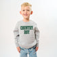 Country Boy Puff Print - Toddler Graphic Sweatshirt and Youth Graphic Sweatshirt