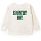 Country Boy Puff Print - Toddler Graphic Sweatshirt and Youth Graphic Sweatshirt