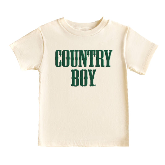 Country Boy Puff Print - Youth Short Sleeve Graphic T-Shirt and Toddler Short Sleeve Graphic T-Shirt