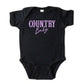 Country Baby Puff Print  - Baby Short Sleeve Graphic Bodysuit