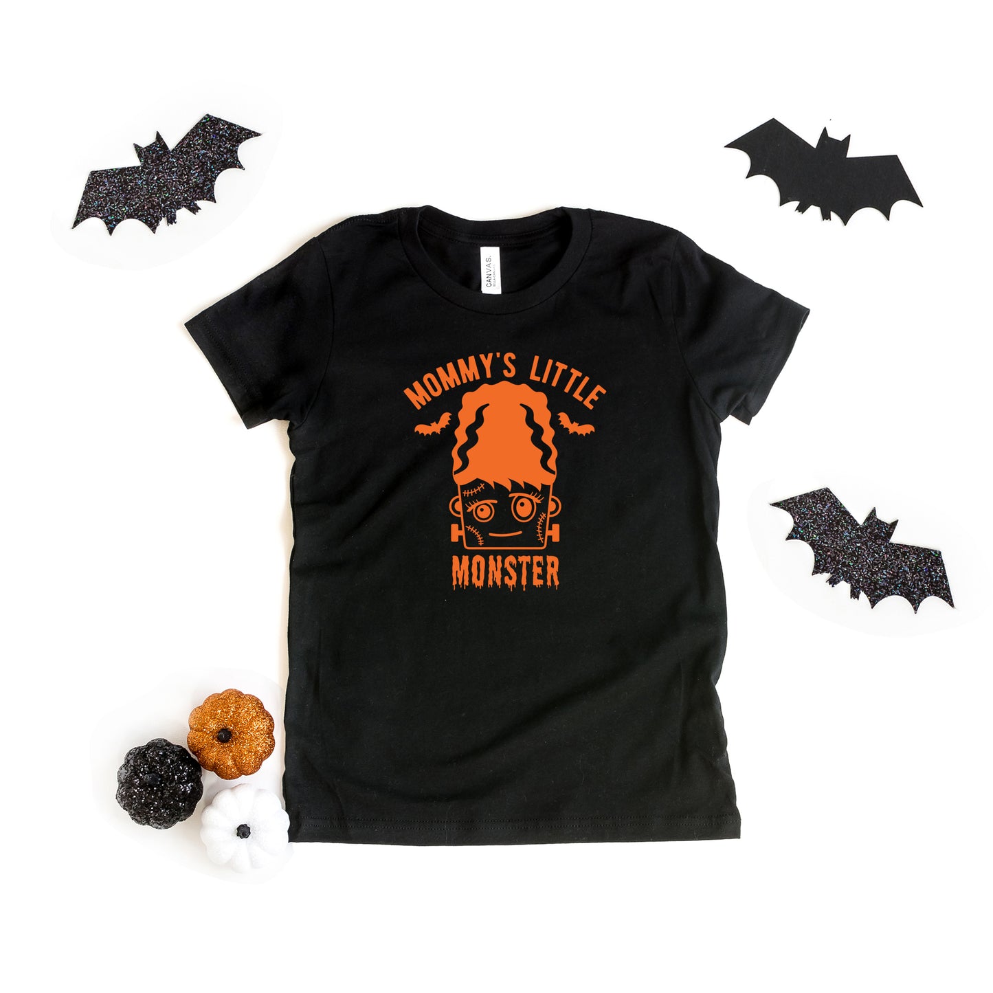 Mommy's Little Monster Girl | Youth Graphic Short Sleeve Tee