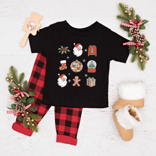 Christmas Collage | Toddler Graphic Short Sleeve Tee