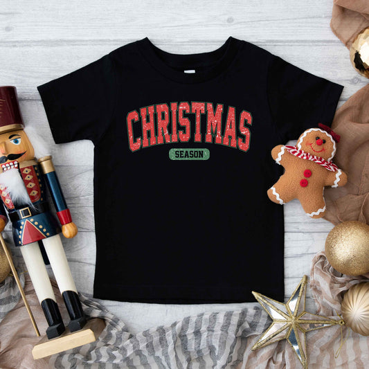 Varsity Christmas Season | Toddler Graphic Short Sleeve Tee