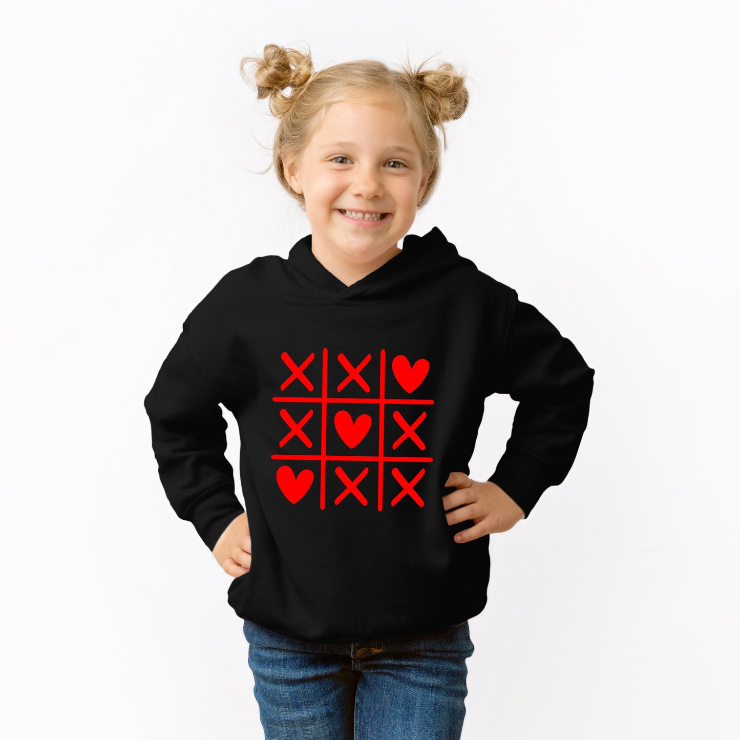 Tic Tac Heart | Toddler Graphic Hoodie