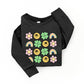 Smiley Clover Daisy | Youth Graphic Long Sleeve Tee