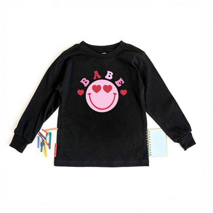 Babe Smile | Toddler Graphic Long Sleeve Tee