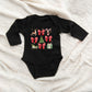 Coquette Christmas Collage | Baby Graphic Long Sleeve Onesie