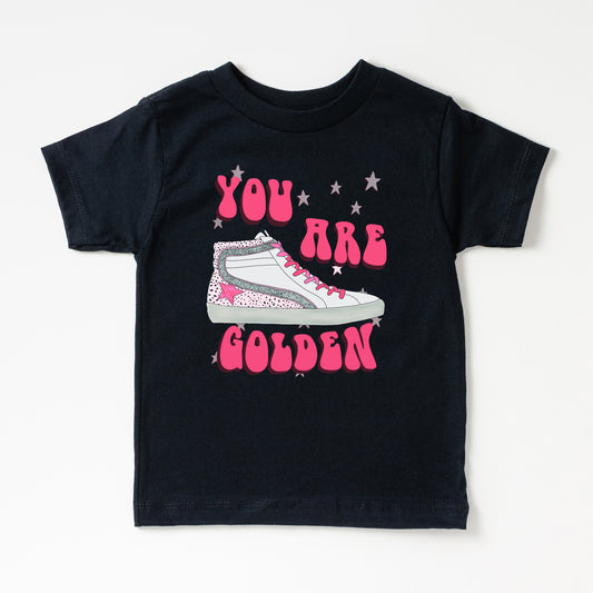 You Are Golden Shoe | Toddler Graphic Short Sleeve Tee