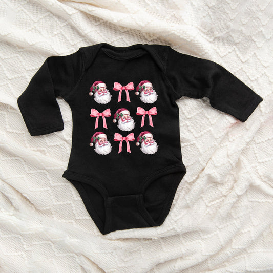 Coquette Santa Chart | Baby Graphic Long Sleeve Onesie