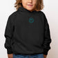 Embroidered Smiley Face Outline | Toddler Graphic Hoodie