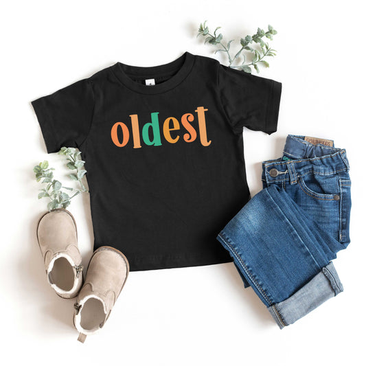 Oldest Colorful | Toddler Graphic Short Sleeve Tee