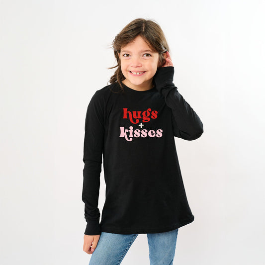 Hugs And Kisses | Toddler Graphic Long Sleeve Tee