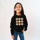 Smiley Flowers With Sunglasses | Youth Ultra-Soft Graphic Sweatshirt