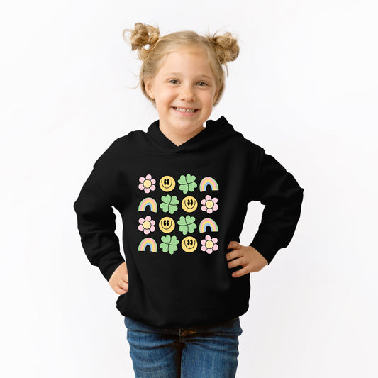 Smiley Clover Daisy | Toddler Graphic Hoodie