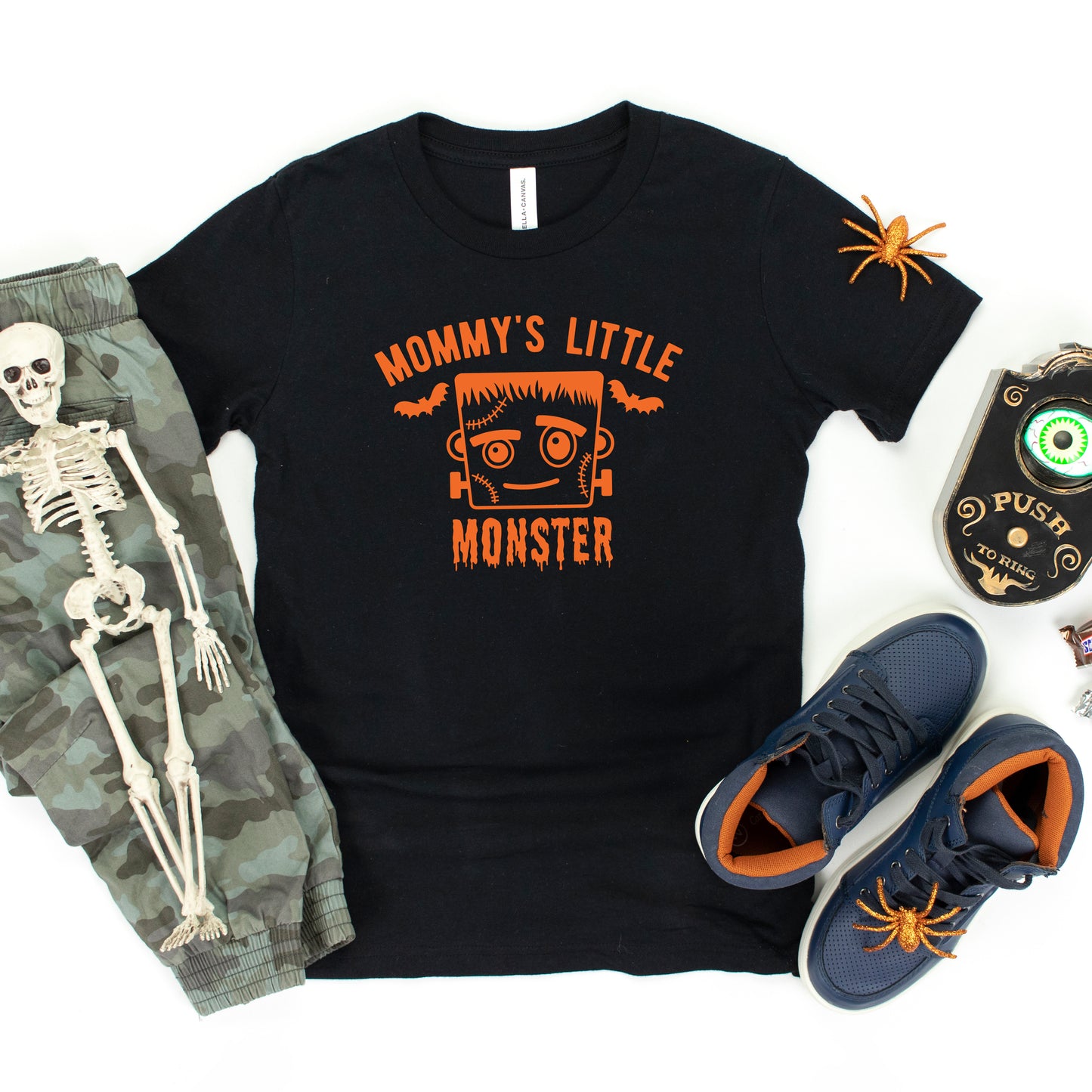 Mommy's Little Monster Boy | Youth Graphic Short Sleeve Tee