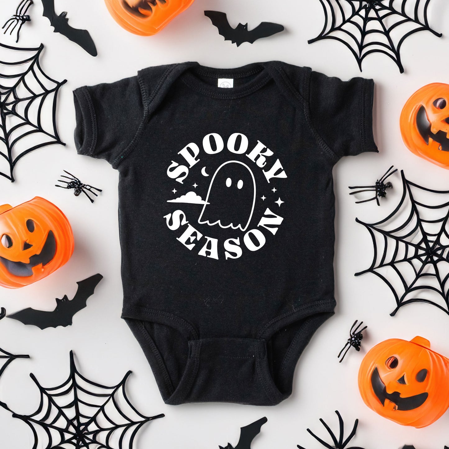 Spooky Season Ghost | Baby Graphic Short Sleeve Onesie