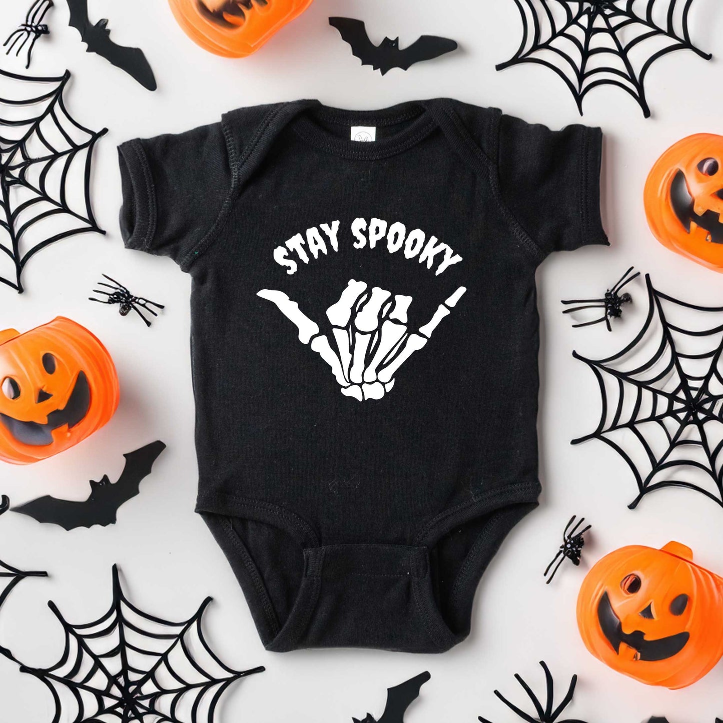 Stay Spooky Hand | Baby Graphic Short Sleeve Onesie