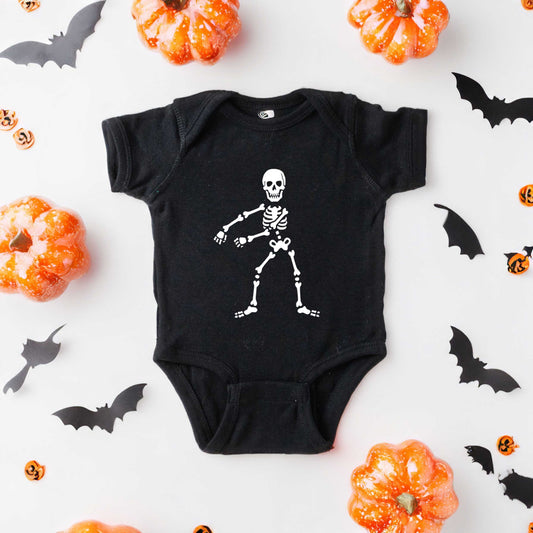 Flossing Skeleton | Baby Graphic Short Sleeve Onesie