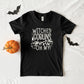 Witches Goblins Ghosts Puff Print | Youth Graphic Short Sleeve Tee