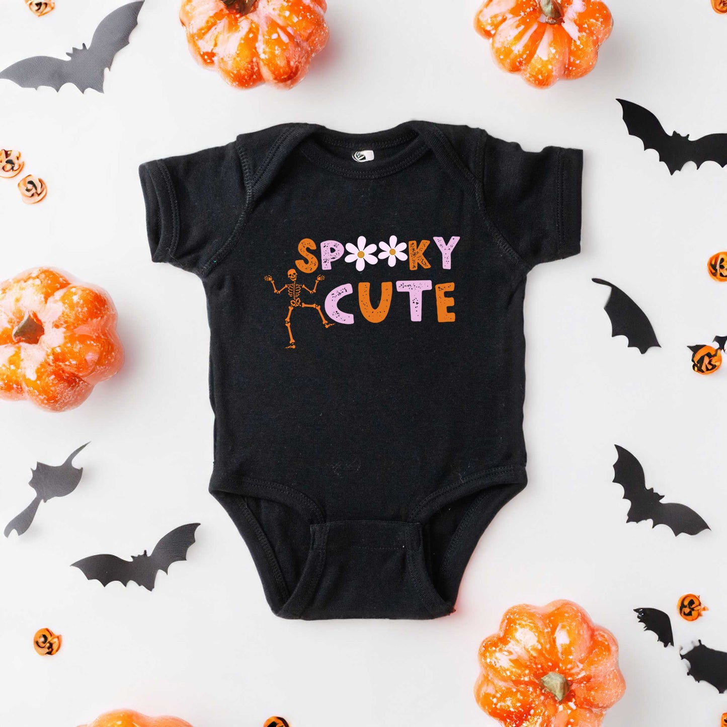 Spooky Cute Skeleton | Baby Graphic Short Sleeve Onesie