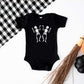 Two Dancing Skeletons | Baby Graphic Short Sleeve Onesie