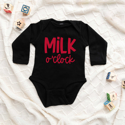 Milk O'Clock | Baby Long Sleeve Onesie