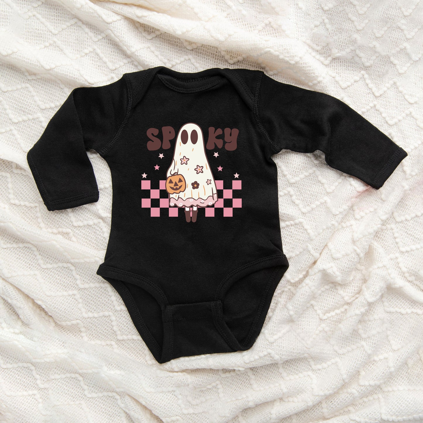 Spooky Girl Ghost | Baby Graphic Long Sleeve Onesie