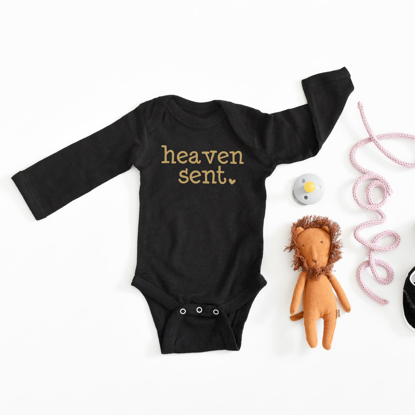 Heaven Sent Heart | Baby Long Sleeve Onesie