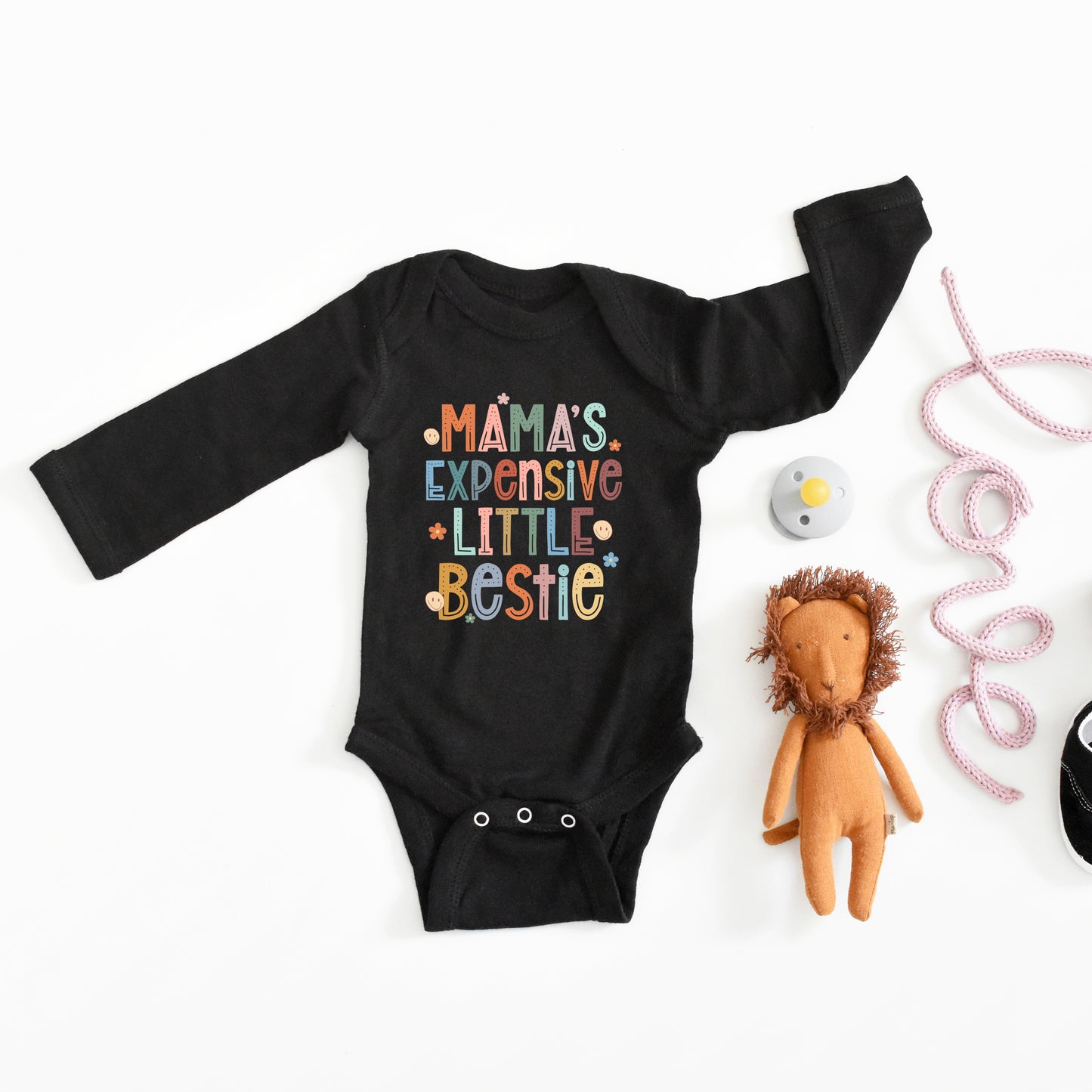 Mama's Expensive Bestie | Baby Long Sleeve Onesie