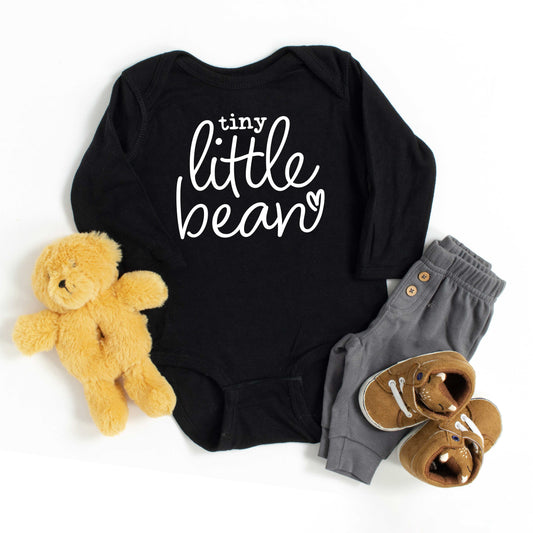Tiny Little Bean | Baby Graphic Long Sleeve Onesie
