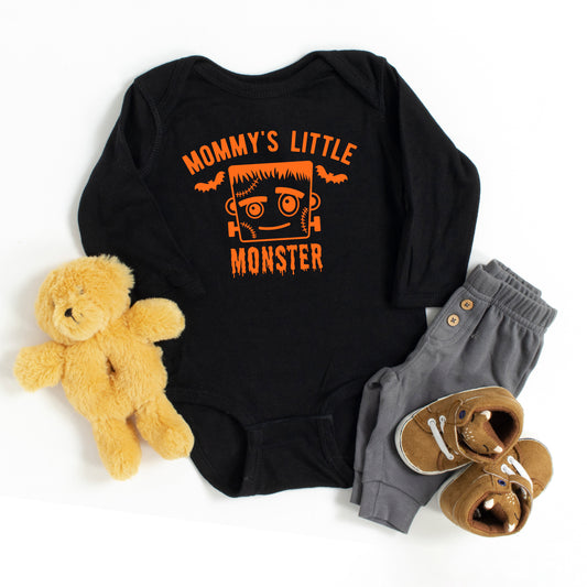 Mommy's Little Monster Boy | Baby Graphic Long Sleeve Onesie