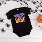 Spooky Babe Checkered | Baby Graphic Short Sleeve Onesie