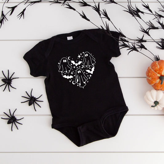 Ghosts Heart | Baby Graphic Short Sleeve Onesie
