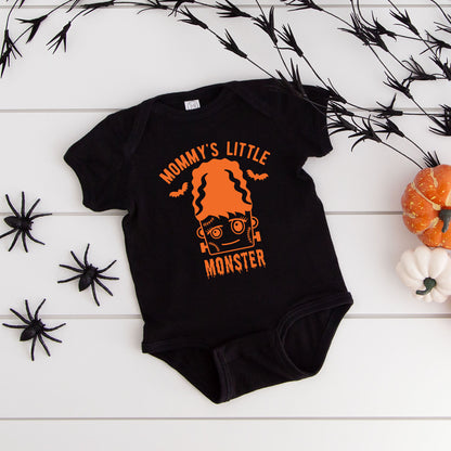 Mommy's Little Monster Girl | Baby Graphic Short Sleeve Onesie