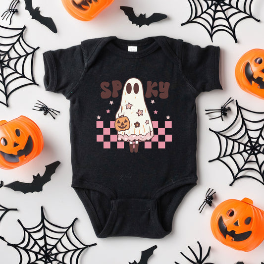 Spooky Girl Ghost | Baby Graphic Short Sleeve Onesie