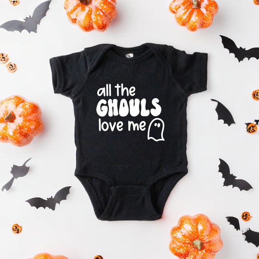 All The Ghouls Ghost | Baby Graphic Short Sleeve Onesie